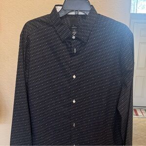 H&M Men's Black Patterned Shirt